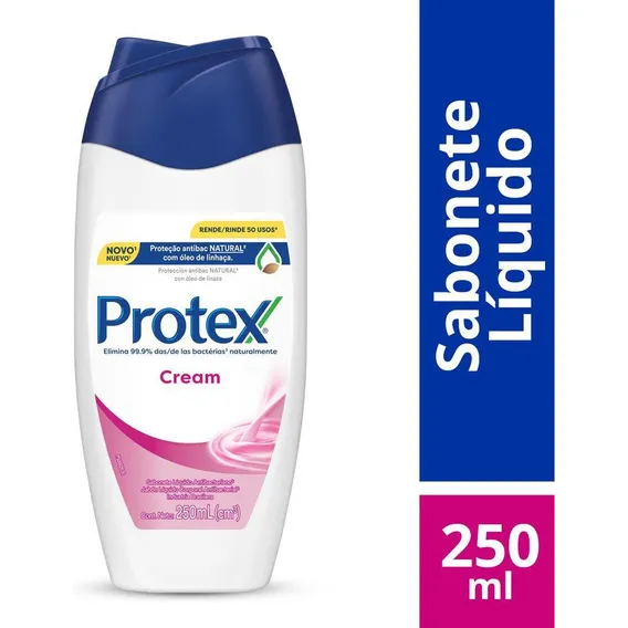 Sabonete Líquido Antibacteriano Protex Cream 250ml Foto 1