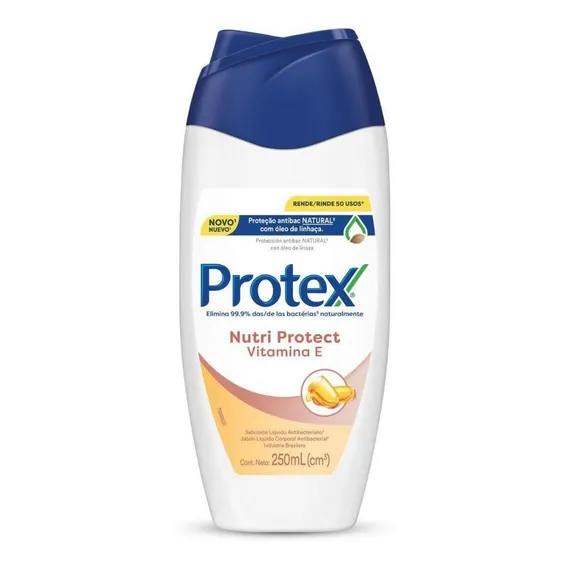 Sabonete Líquido Antibacteriano Vitamina E 250ml Protex Foto 1