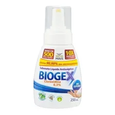 Sabonete Liquido Antisséptico Biogex 250ml Nutriex Foto  mini 1