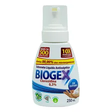 Sabonete Liquido Antisséptico Biogex 250ml Nutriex Foto mini  3