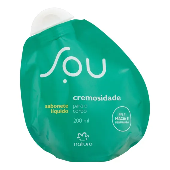 Sabonete LĂquido Cremosidade Corporal Natura Sou SachĂȘ 200ml Foto 1