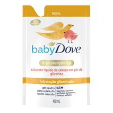 Sabonete Líquido da Cabeça aos Pés Dove Baby 400ml refil Foto  mini 1