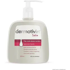 Sabonete Líquido Facial Para Acne Dermotivin Salix 300mL Foto mini 2