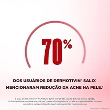 Sabonete Líquido Facial Para Acne Dermotivin Salix 70mL Foto mini 4