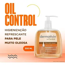 Sabonete Líquido Facial Pele Oleosa Dermotivin Oil Control 300mL Foto mini 3