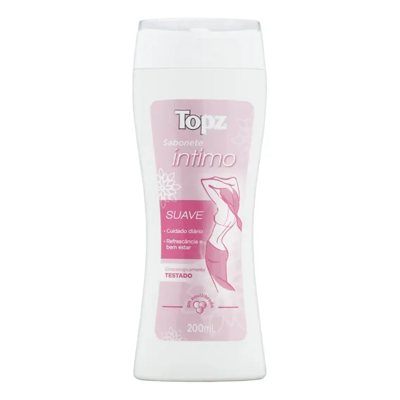 Sabonete Líquido Íntimo Suave Topz Frasco 200ml Foto 1