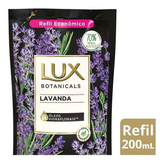 Sabonete Líquido Lux Botanicals Lavanda 200ml Refil Foto 1