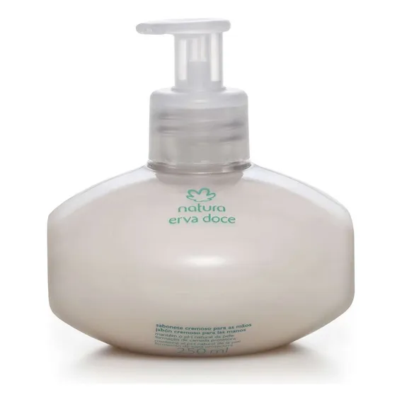 Sabonete LÃquido Para Mãos Natura Erva Doce Cremoso 250ml Foto 1
