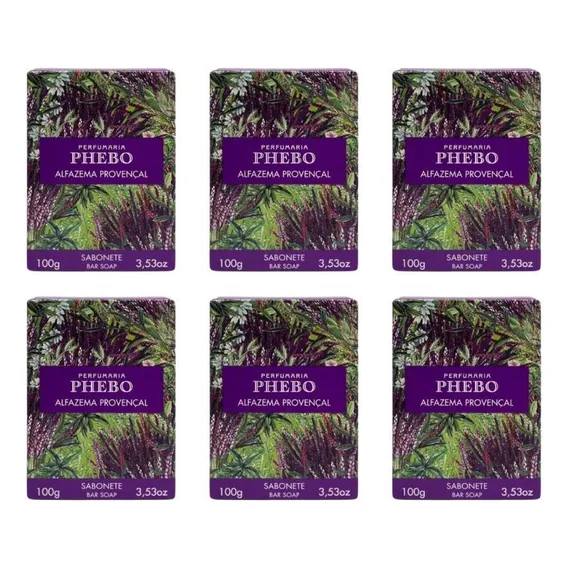Sabonete Phebo Mediterraneo 100g Alfazema Provencal- Kit 6un Foto 1