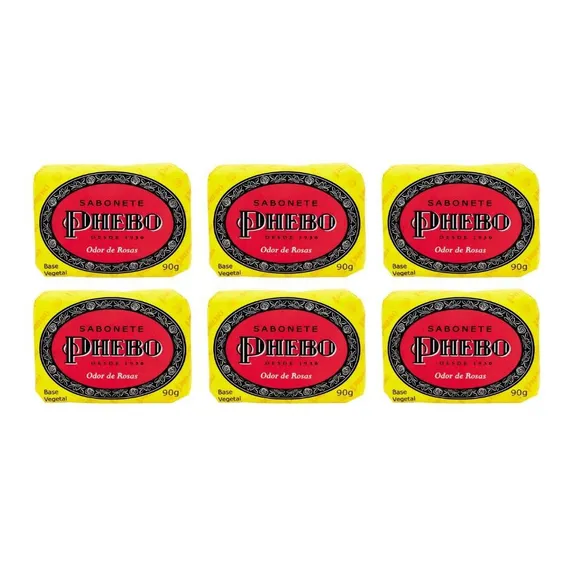 Sabonete Phebo Odor Rosas 90g - Kit C/6un Foto 1