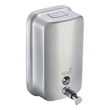 Saboneteira Biovis Manual de parede em Aço Inox Escovado 1300ml com visor Foto  mini 1