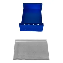 Saboneteira De Mesa Pia Bancada Em AcrÃlico Com Strass Azul Foto mini 2