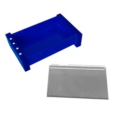 Saboneteira De Mesa Pia Bancada Em AcrÃlico Com Strass Azul Foto mini 3