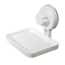 Saboneteira Suporte Sabonete Banheiro Ventosa Box Branco Foto mini 2