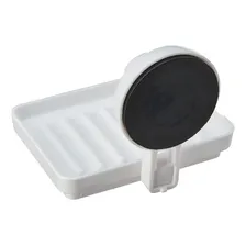 Saboneteira Suporte Sabonete Banheiro Ventosa Box Branco Foto mini 4