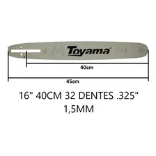 Sabre Motosserra 16 32 Dentes 1,5 .325 40cm Toyama Tcs46x Foto mini 4