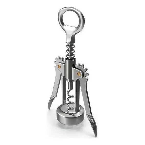 Saca Rolhas Abridor Vinho Inox Foto 1