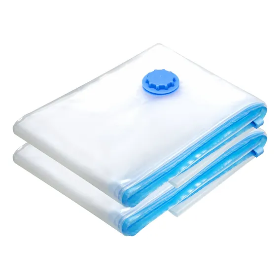 Saco A Vacuo 70x110 Kit C 2 Grande Edredom Roupa Bag Espaço Foto 1