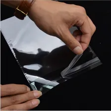 Saco Adesivado Transparente 8x8cm Saquinho Plástico 100un Foto mini  3