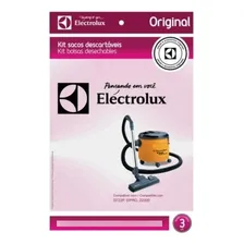 Saco Aspirador Pó Descartável C/ 3 Un. Electrolux 70035016 Foto  mini 1