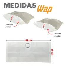 Saco Aspirador Pó Wap Turbo 1600 Descartavel Kit C/09 Refil Foto mini 4