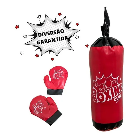 Saco Boxe Infantil Com Luvas Bw174 Foto 1