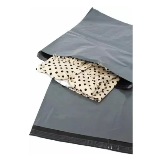 Saco Correio Envelope Plastico Lacre Ecoseg Cinza 20x30 250 Foto 1