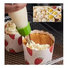 Saco De Confeiteiro Grande Reutilizável + 6 Bicos Inox Foto mini 4