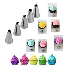Saco De Confeiteiro Grande Reutilizável + 6 Bicos Inox Foto mini  2