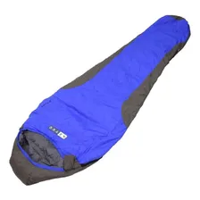 Saco De Dormir Camping Azteq Zion 0 °c A -10 °c Azul E Cinza Foto  mini 1