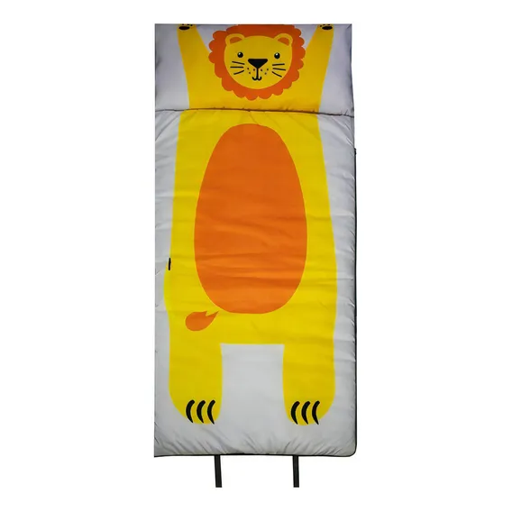 Saco De Dormir Infantil Mini Cama Médio Com Zíper Leão Foto 1