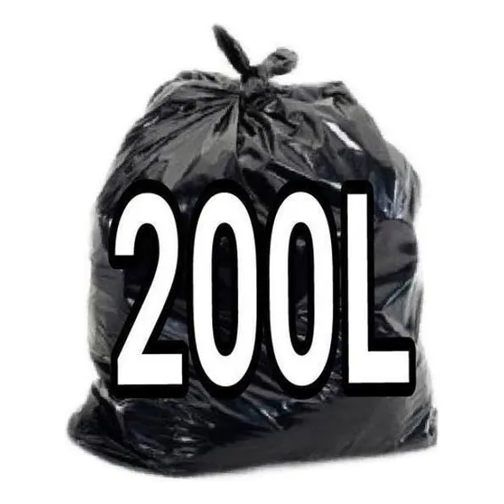 Saco De Lixo 200 Litros Preto Super Reforçado Foto 1