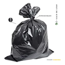 Saco De Lixo 50 Litros Super Reforçado Preto - 50 Unidades Foto mini 1