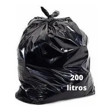 Saco De Lixo Preto 200 Litros Pacote 100 Unidades Boca Larga Foto mini 3