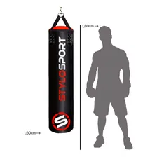 Saco De Pancada Stylo 160cm+luva+suporte - Cor 1 Adulto Vm Foto mini 4