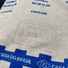Saco De Pano Com Moedas De Ncz,01 De 1989 Foto mini 3