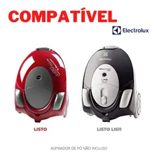 Saco Descartável Aspirador Electrolux Listo 1300w Kit C/12un Foto mini  3