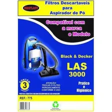 Saco Descartável P/ Aspirador Black & Decker Las3000 Foto mini 3