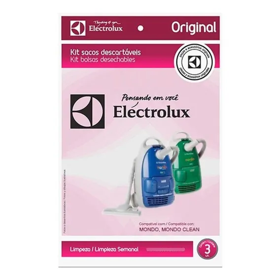Saco Descartável Para Aspirador Electrolux Mondo, Mondo Clea Foto 1