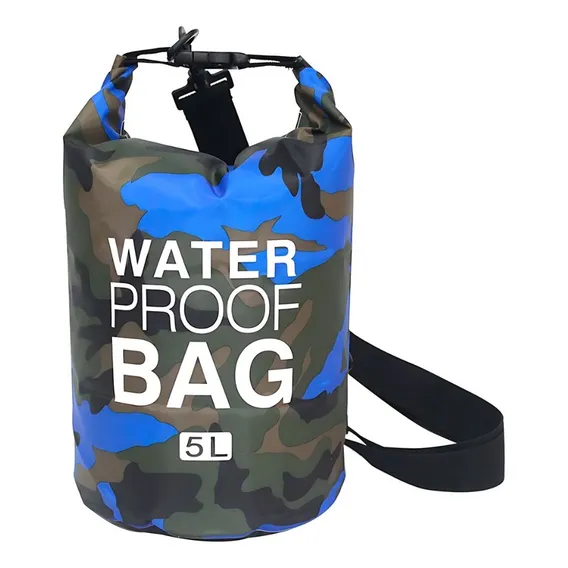 Saco Estanque Camuflado Azul 5l - Deyu Foto 1