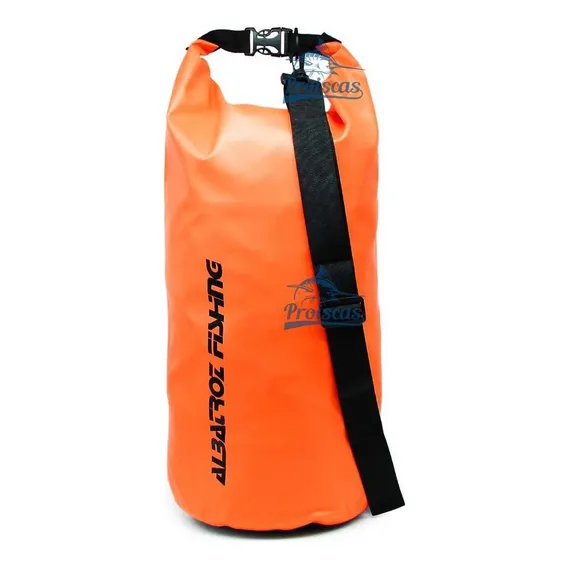 Saco Estanque Ecobag Albatroz Prova D'agua 20 L Pvc Laranja Foto 1