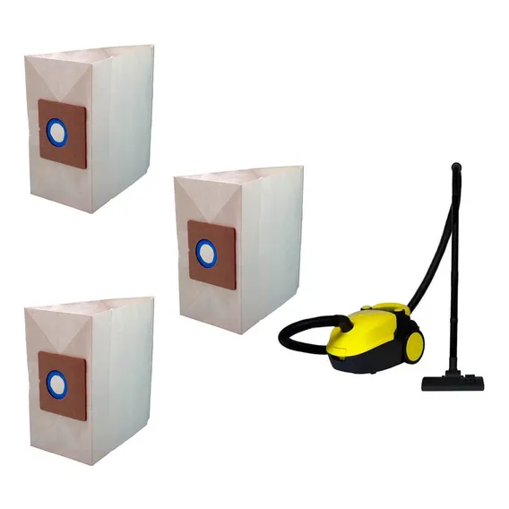 Saco Filtro Descartável P/ Aspirador Pó Vc5100 Karcher 3un Foto 1
