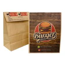 Saco Kraft Delivery Personalizados Sua Logo 100unid Foto mini 3