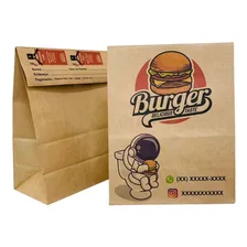 Saco Kraft Delivery Personalizados Sua Logo 100unid Foto mini 1