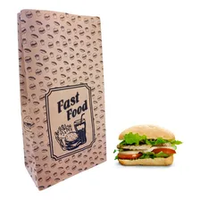 Saco Kraft Para Delivery Sos P (17,5x8,5x33cm) Com 50 Un Foto mini 1