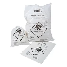 Saco Lixo Hospitalar Infectante Branco 30 Litros - 100 Un Foto mini 1