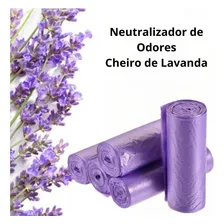 Saco Lixo Pia Banheiro Perfumado Lavanda 40un Foto mini 3