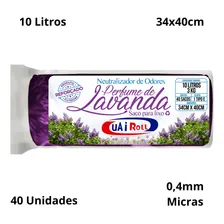 Saco Lixo Pia Banheiro Perfumado Lavanda 40un Foto mini 2