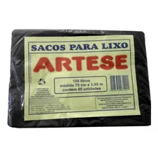 Saco Lixo Preto 100l 5uni Artese Foto mini 1
