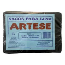 Saco Lixo Preto 30l 10uni Artese Foto  mini 1